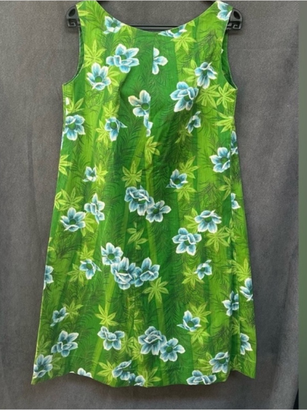 Vintage 60s Hawaiian babydoll A line dress w/ bow back XS